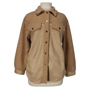 Kirundo Teddy Fleece Jacket Women’s Size Small Brown